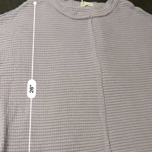Fantastic Fawn Boxy Light Purple Top Medium - Picture 3 of 4